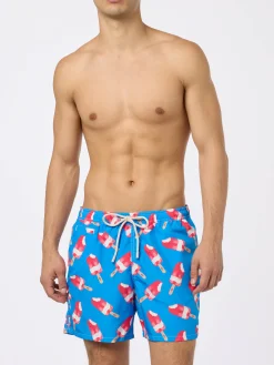 Costume da bagno da uomo con stampa Fior di Fragola | Algida® Edizione Speciale