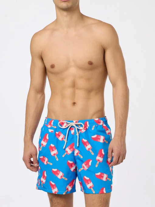 Costume da bagno da uomo con stampa Fior di Fragola | Algida® Edizione Speciale