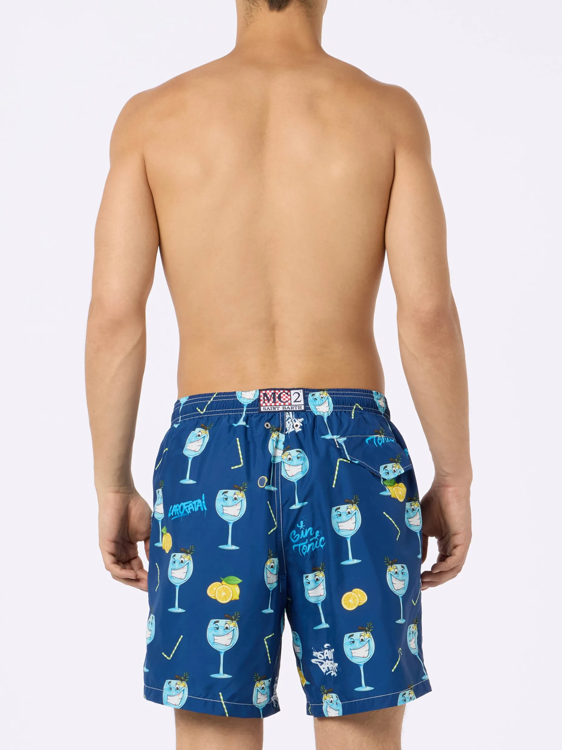 Costume da bagno da uomo in tessuto leggero Lighting con stampa Cryptopuppets | EDIZIONE SPECIALE CRYPTOPUPPETS