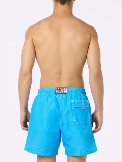 Costume da bagno da uomo Gustavia lunghezza media con stampa Napoli | EDIZIONE SPECIALE SSC NAPOLI