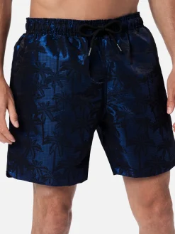 Costume da bagno da uomo in tessuto ripstop Harbour The Riviera con stampa jacquard palme