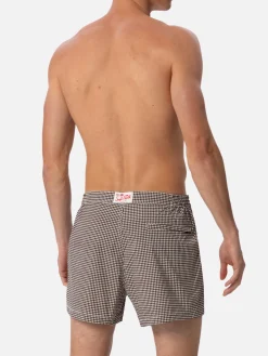 Costume da bagno da uomo Harrys dal taglio aderente con stampa pied de poule