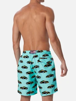 Costume da bagno da uomo in tessuto leggero Illuminazione con stampa automobile Lodola | MARCO LODOLA SPECIAL EDITION