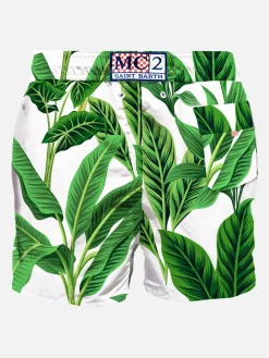 Costume da bagno di media lunghezza con stampa tropicale