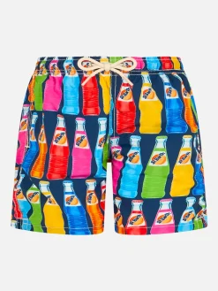 Costume da bagno in tessuto leggero da bambino Jean Lighting con stampa pop corn