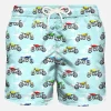 Costume da bagno in tessuto leggero stampa moto