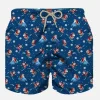 Costume da bambino in tessuto leggero con stampa Happy Santa Claus