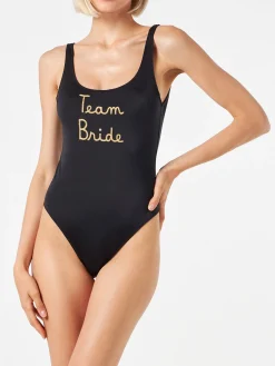 Costume intero da donna con ricamo Team Bride