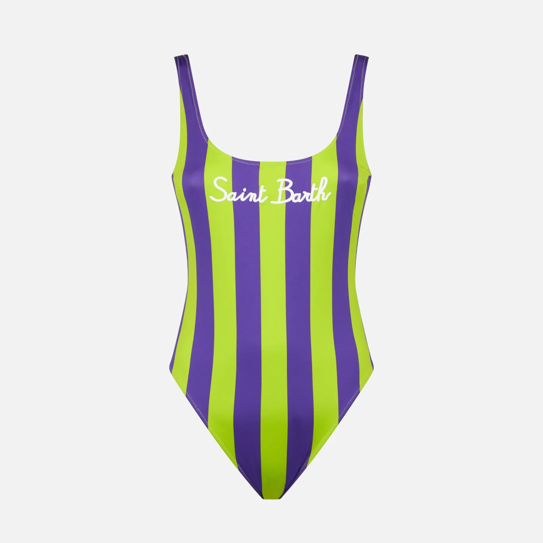 Costume intero da donna lime e viola