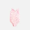 Costume intero rosa Sangallo da bambina