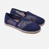 Espadrillas macramè blu
