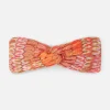 Fascia per capelli da donna con motivo Chevron arancione