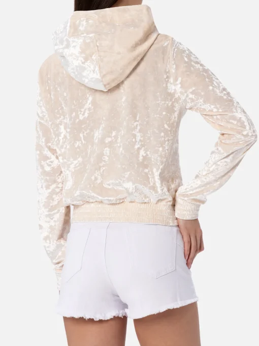 Felpa con zip da donna in ciniglia Jasmine