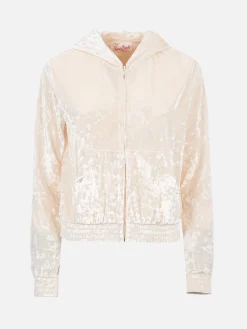 Felpa con zip da donna in ciniglia Jasmine