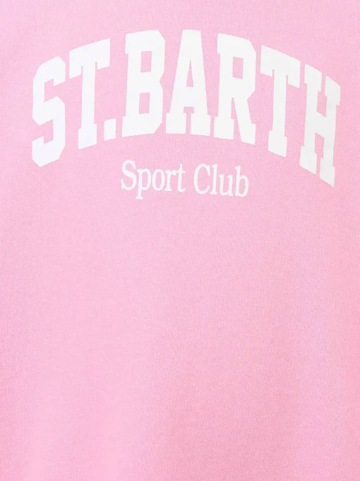Felpa da bambina Briony con patch Saint Barth in spugna multicolore