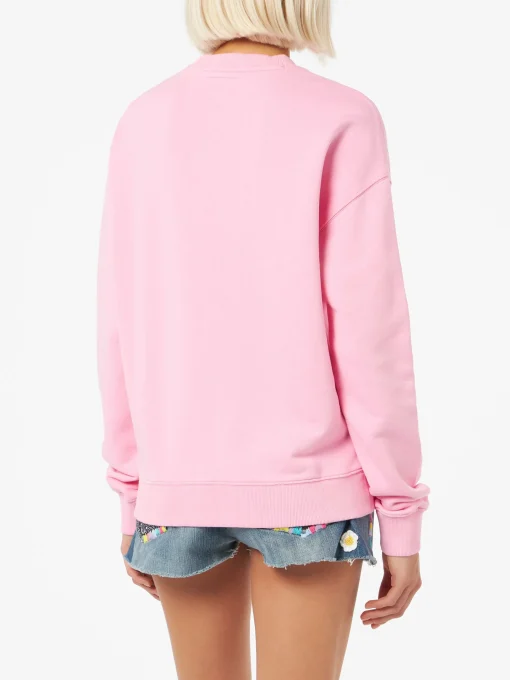 Felpa da donna Stardust in cotone rosa