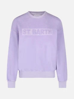 Felpa da donna Stardust in spugna di cotone lilla