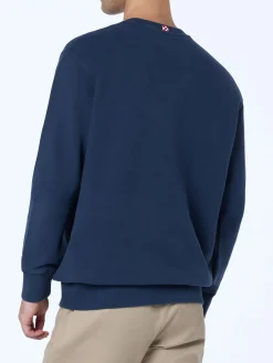 Felpa da uomo blu navy Soho St Barth sport