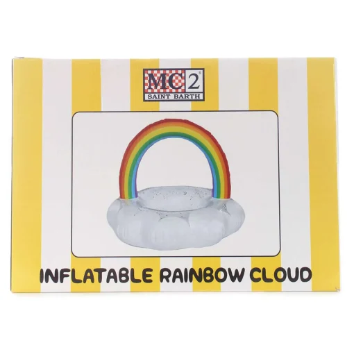 Galleggiante gonfiabile arcobaleno e nuvola