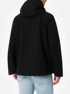 Giacca con cappuccio da uomo nera 3 strati Parson