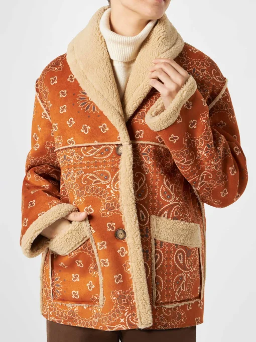 Giacca da donna in shearling reversibile