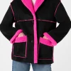 Giacca da donna in shearling reversibile