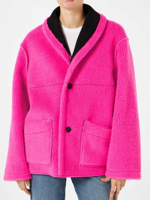Giacca da donna in shearling reversibile