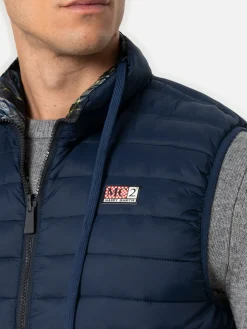 Gilet imbottito blu navy da uomo Aspen