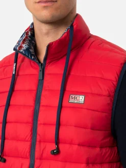 Gilet imbottito rosso da uomo Aspen
