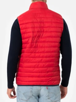 Gilet imbottito rosso da uomo Aspen
