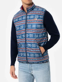 Gilet imbottito rosso da uomo Aspen