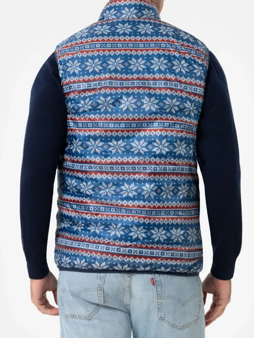 Gilet imbottito rosso da uomo Aspen