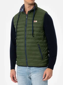 Gilet imbottito verde militare da uomo Aspen