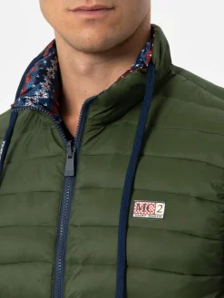 Gilet imbottito verde militare da uomo Aspen