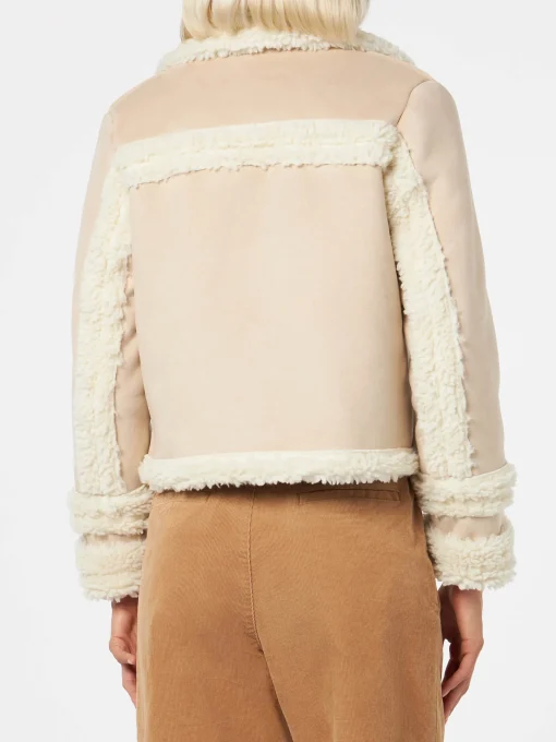 Giubbotto corto da donna modello shearling