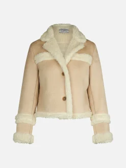 Giubbotto corto da donna modello shearling