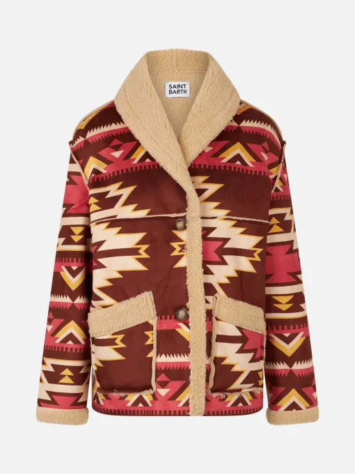 Giubbotto da donna in shearling reversibile