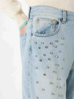 Jeans da donna con strass