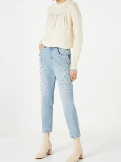 Jeans da donna con strass