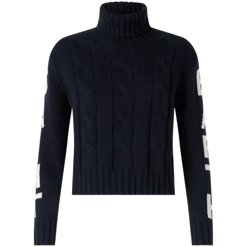 Maglia a collo alto intrecciata Saint Barth