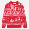 Maglia da bambina con scritta I believe in Santa