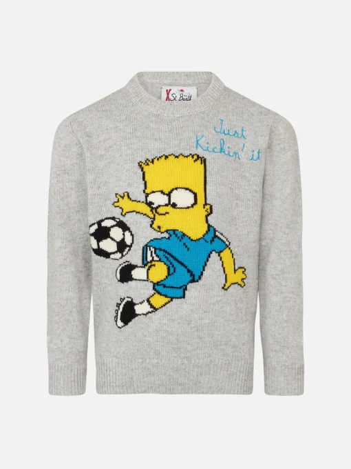 Maglia da bambino girocollo con stampa Bart Simpson | THE SIMPSON SPECIAL EDITION