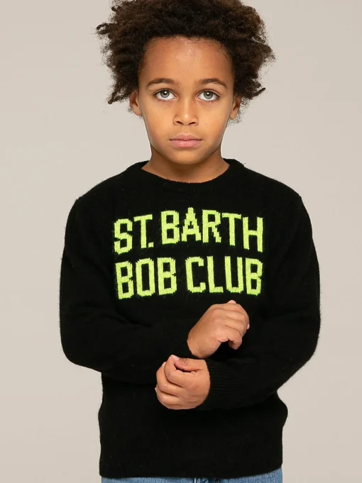 Maglia da bambino stampa St. Barth Bob Club