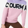 Maglia da donna a collo alto con scritta Courma