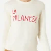 Maglia da donna con ricamo La Milanese | Michela Proietti Co-Lab