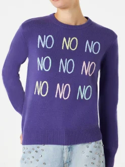 Maglia da donna con ricamo NO NO NO