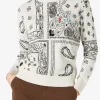 Maglia da donna con ricamo stampa bandana