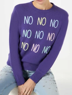 Maglia da donna con ricamo NO NO NO