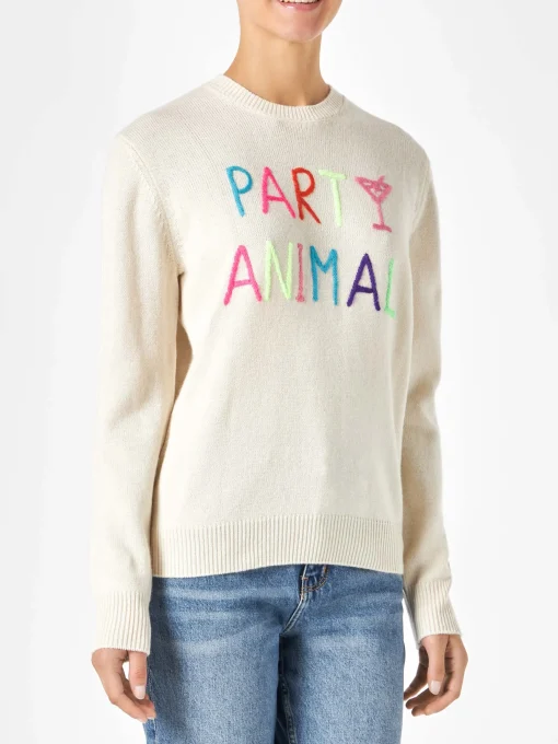 Maglia da donna con ricamo Party Animal | EDIZIONE SPECIALE DI NIKI DJ