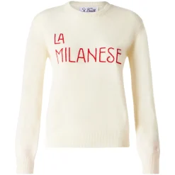 Maglia da donna con ricamo La Milanese | Michela Proietti Co-Lab
